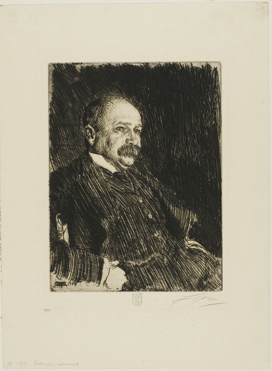 Oberst Lamont III (buste) af Anders Leonard Zorn