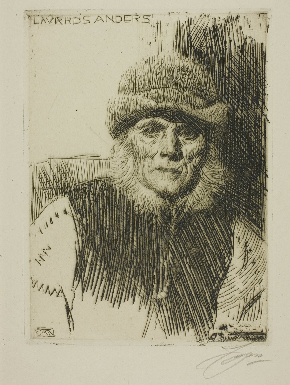 Dalecarlian Peasant (Lavards Anders) af Anders Leonard Zorn