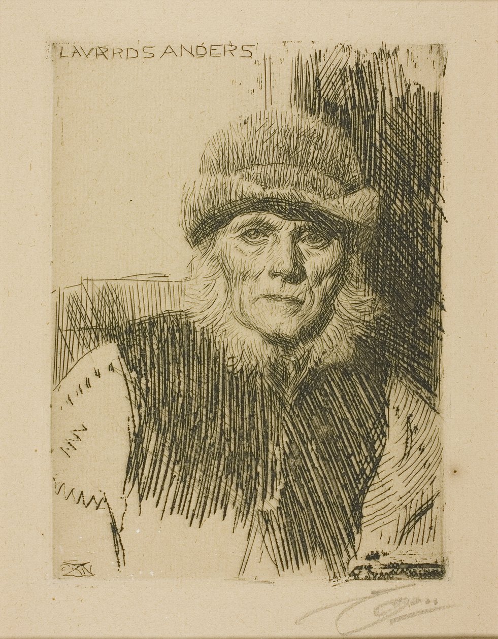 Dalecarlian Peasant (Lavards Anders) af Anders Leonard Zorn