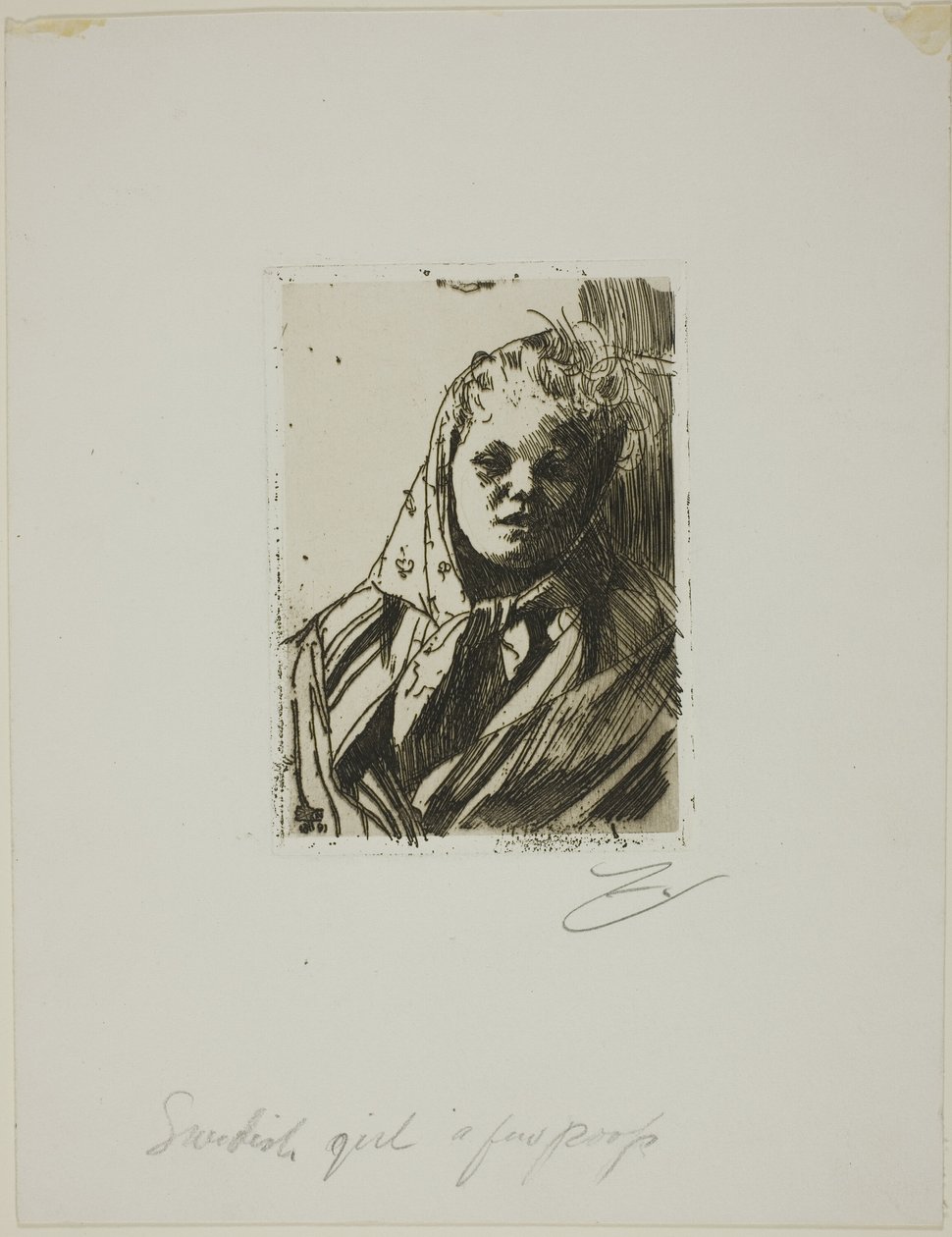 Dalebondekone af Anders Leonard Zorn