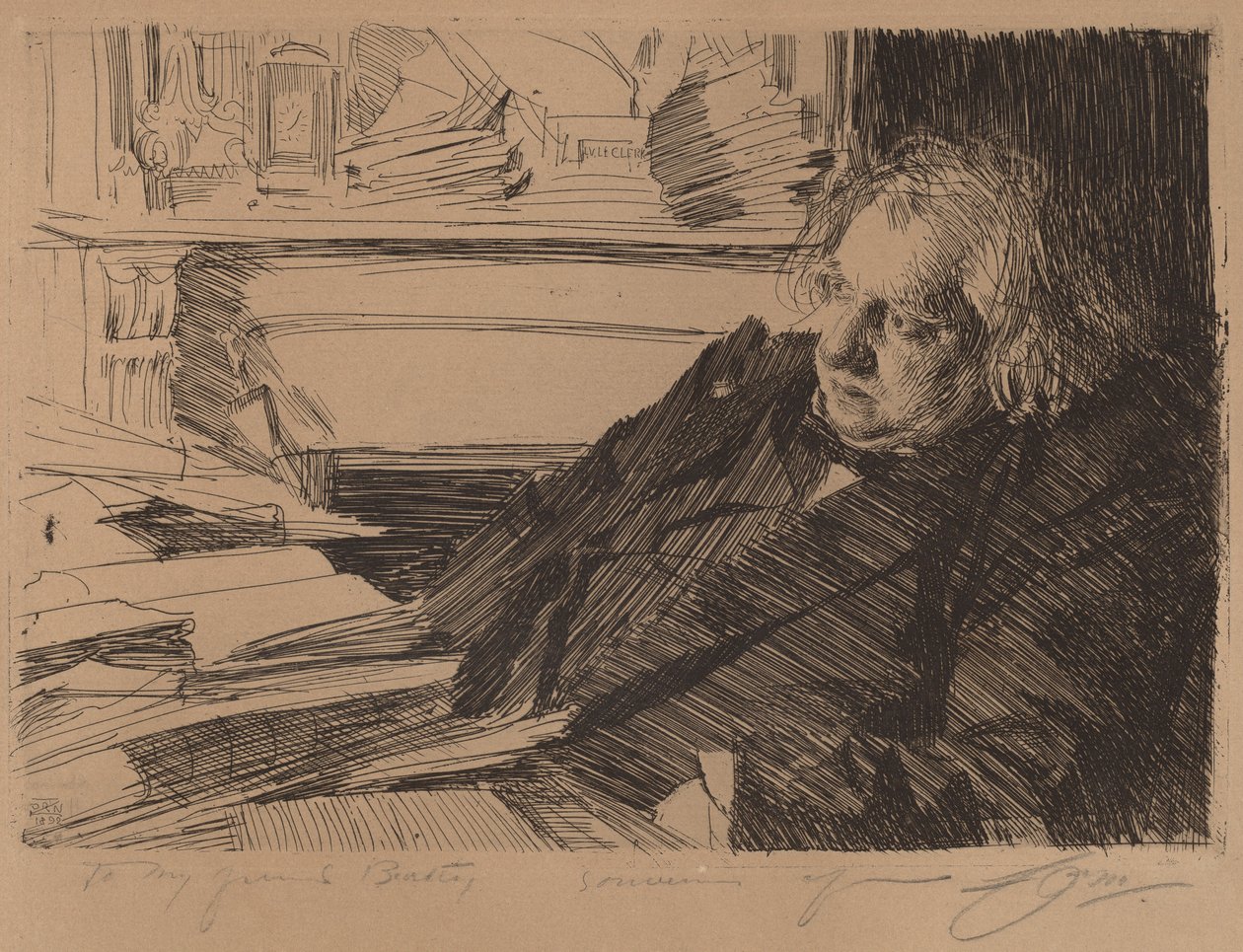 Ernest Renan af Anders Leonard Zorn