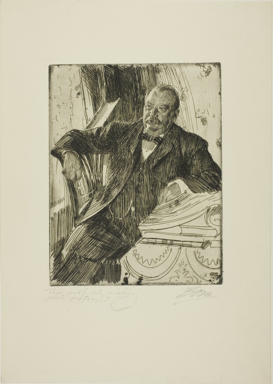 Grover Cleveland II af Anders Leonard Zorn