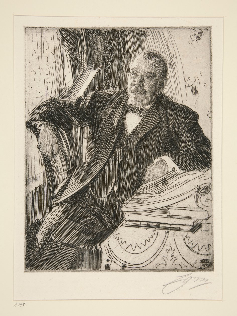 Grover Cleveland II af Anders Leonard Zorn