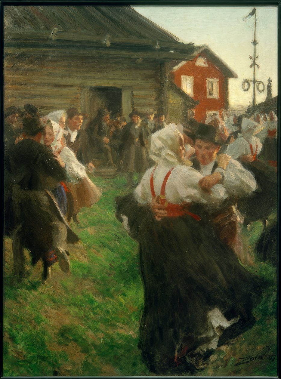 Skærsommernatsdans af Anders Leonard Zorn