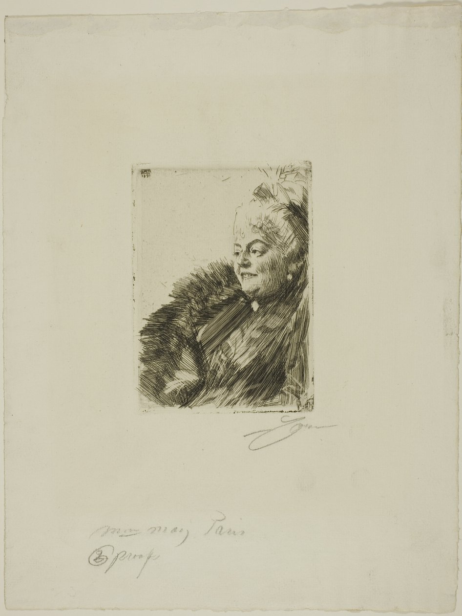 Fru Georges May II af Anders Leonard Zorn