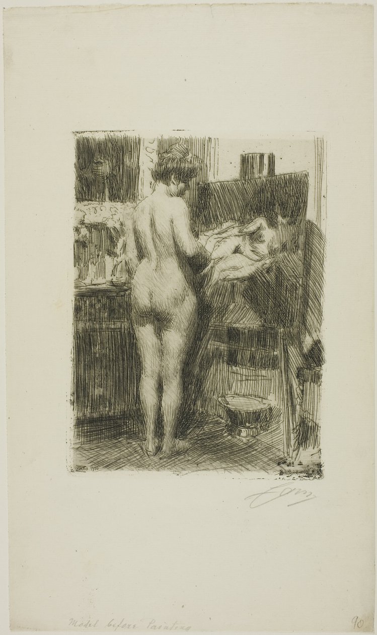 Model før billede af Anders Leonard Zorn