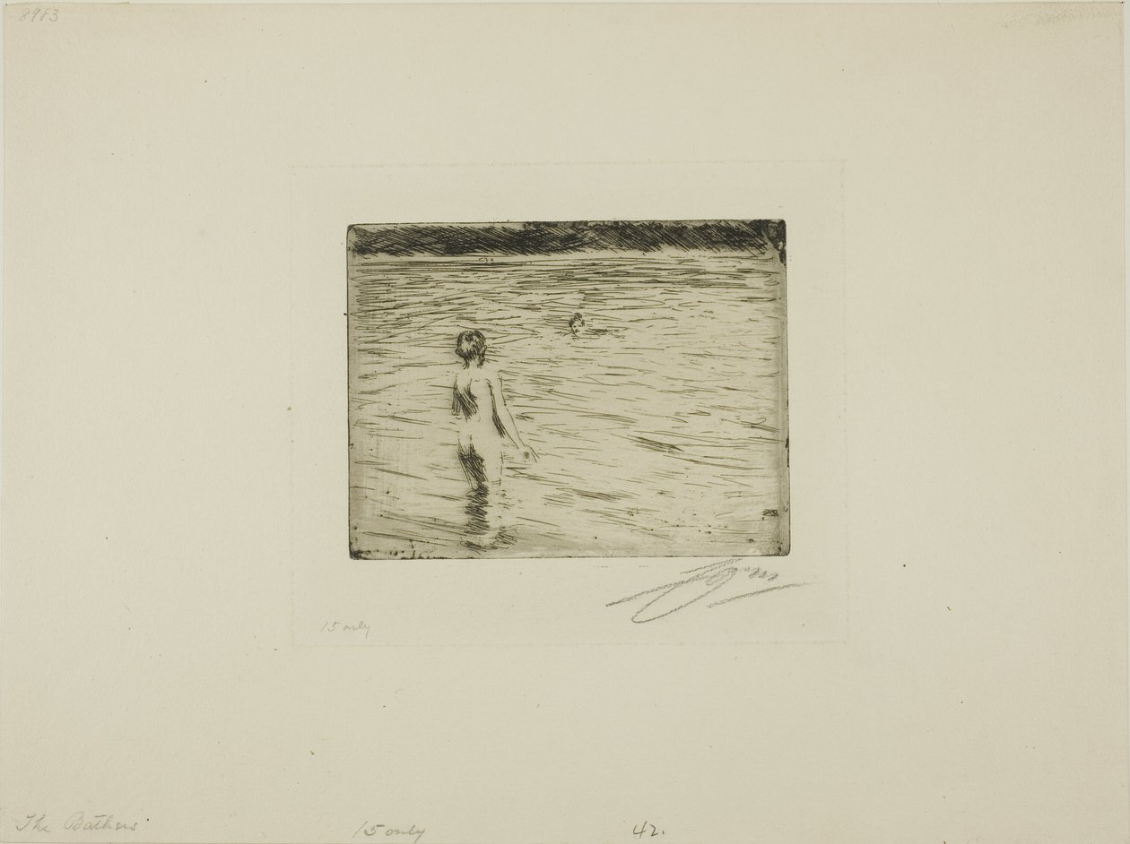 Mor bader af Anders Leonard Zorn