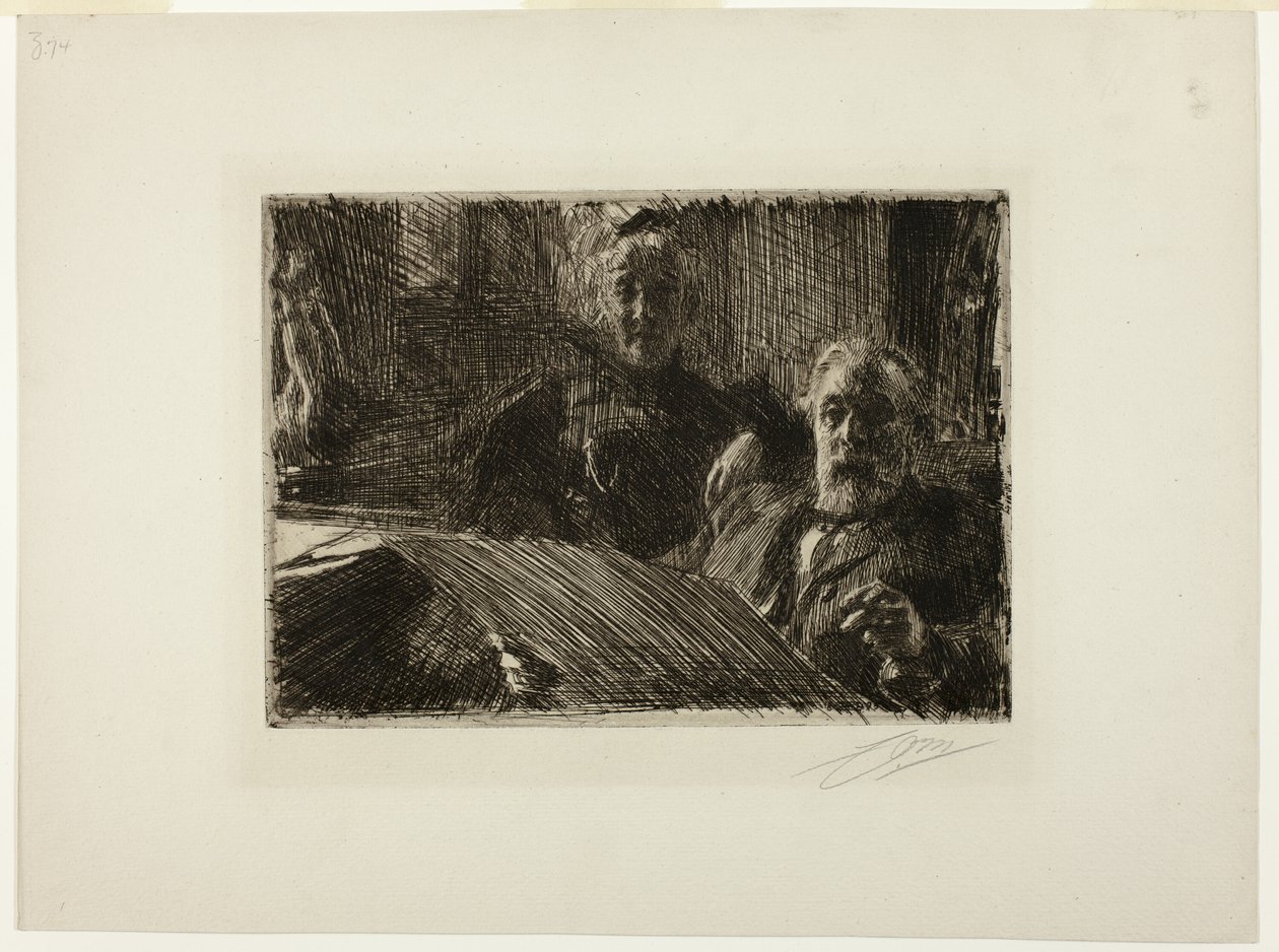 hr. og fru Fürstenberg af Anders Leonard Zorn