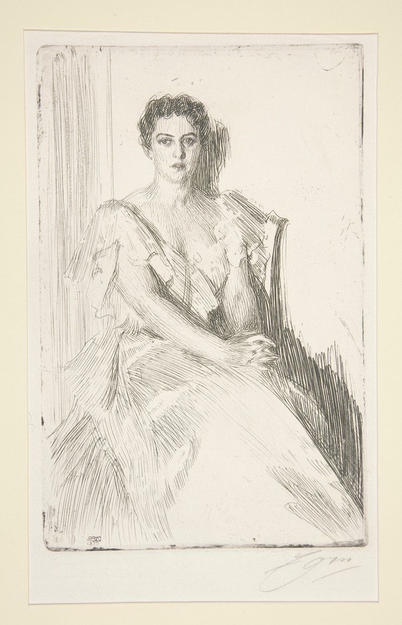 Mrs. Cleveland af Anders Leonard Zorn