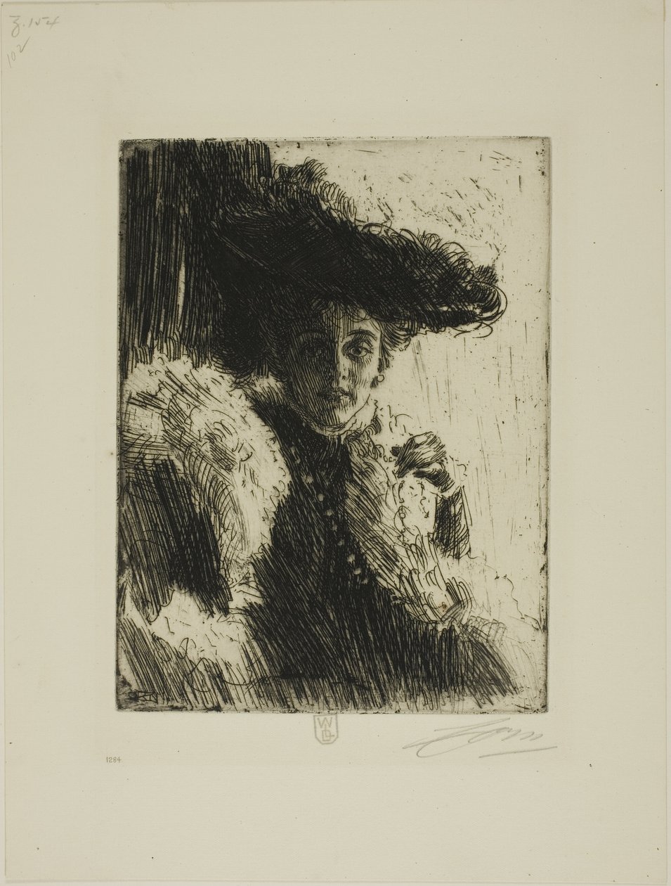 Fru Kip af Anders Leonard Zorn