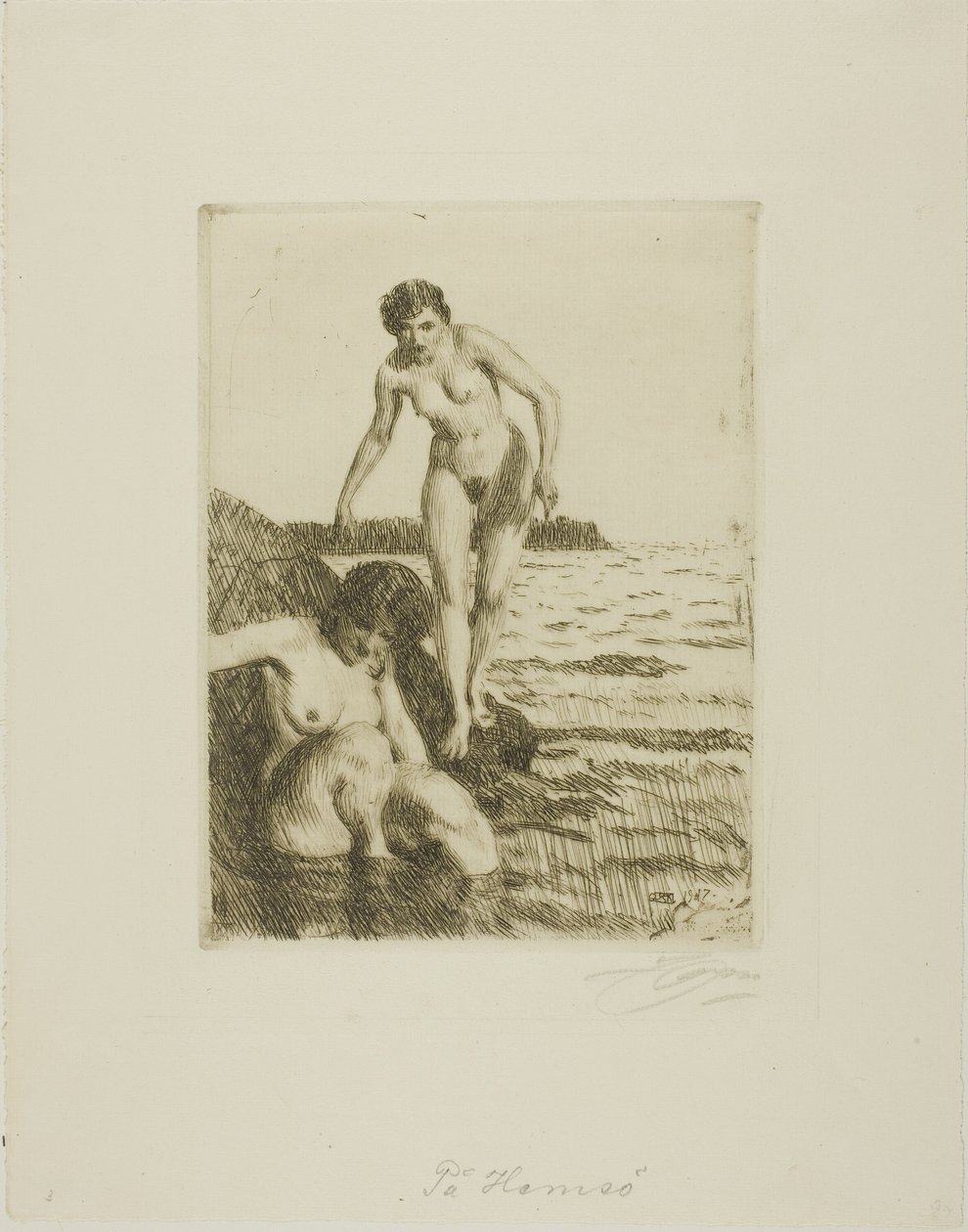 På øen Hemsö af Anders Leonard Zorn
