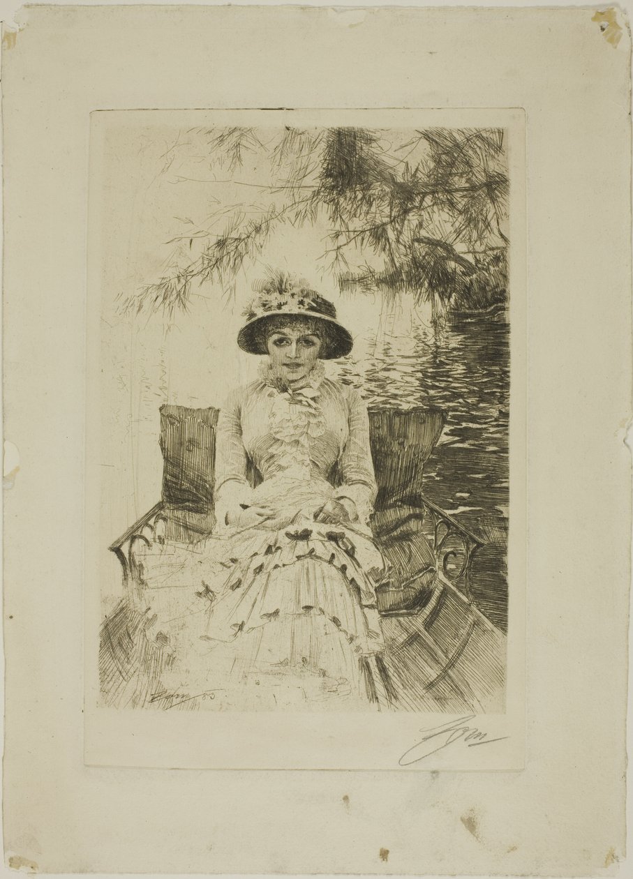 På Themsen af Anders Leonard Zorn