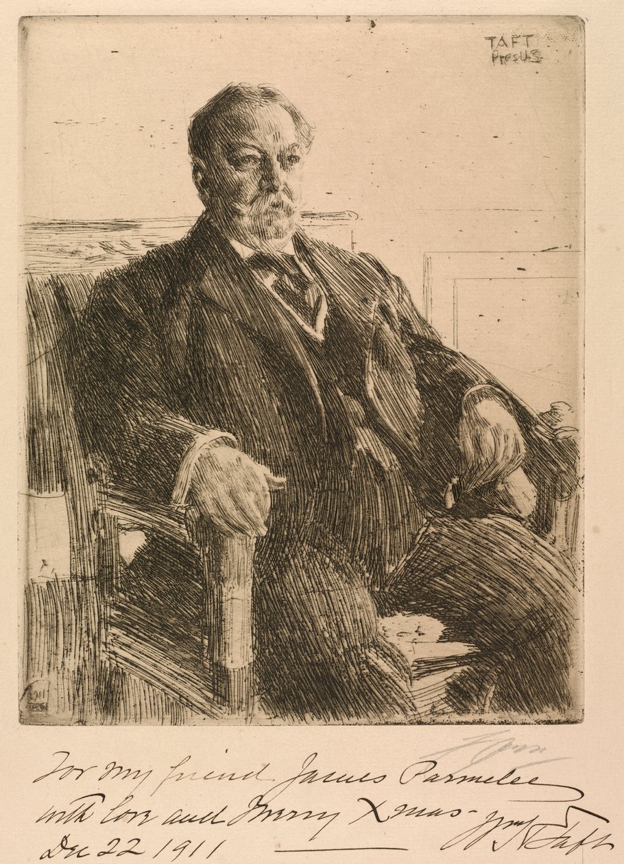 Præsident William Howard Taft af Anders Leonard Zorn