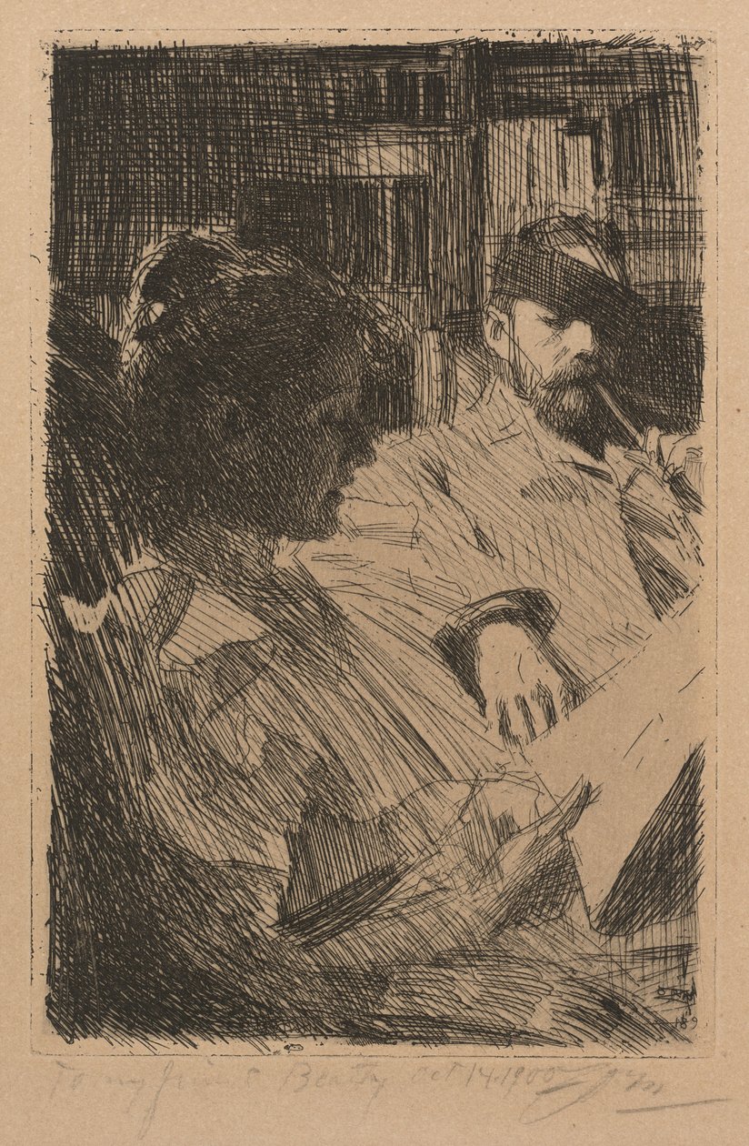 Oplæsning (La Lecture) af Anders Leonard Zorn