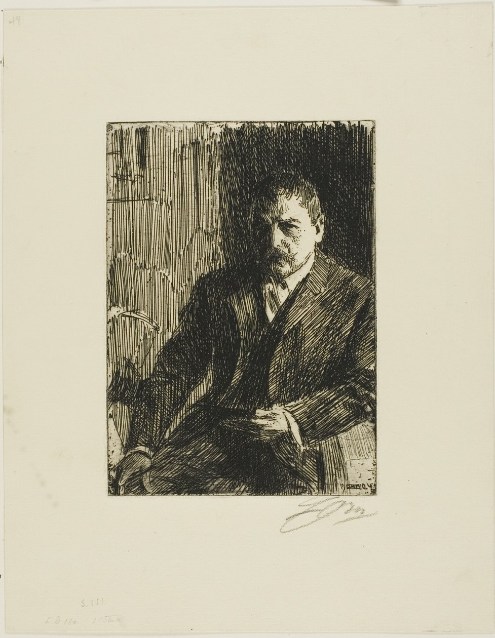 Selvportræt 1904 I af Anders Leonard Zorn