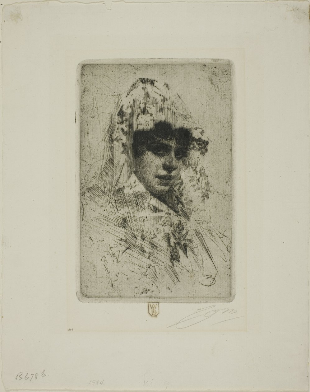 Spansk kvinde af Anders Leonard Zorn
