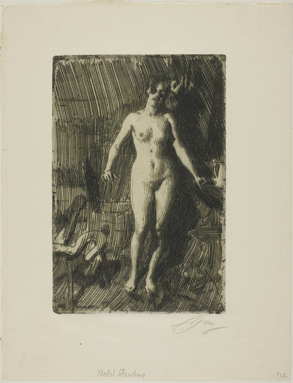 Stående model af Anders Leonard Zorn