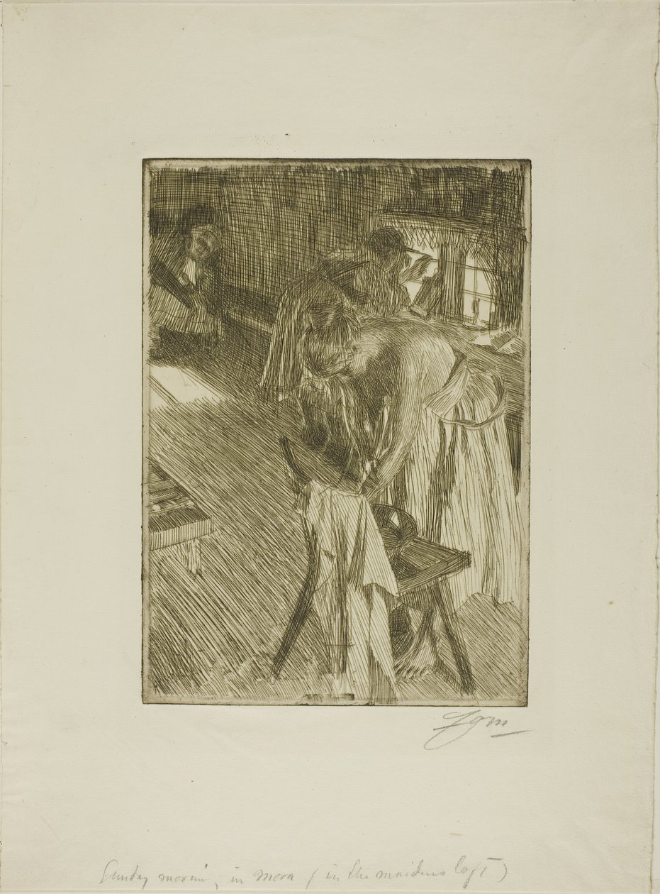Søndag morgen af Anders Leonard Zorn
