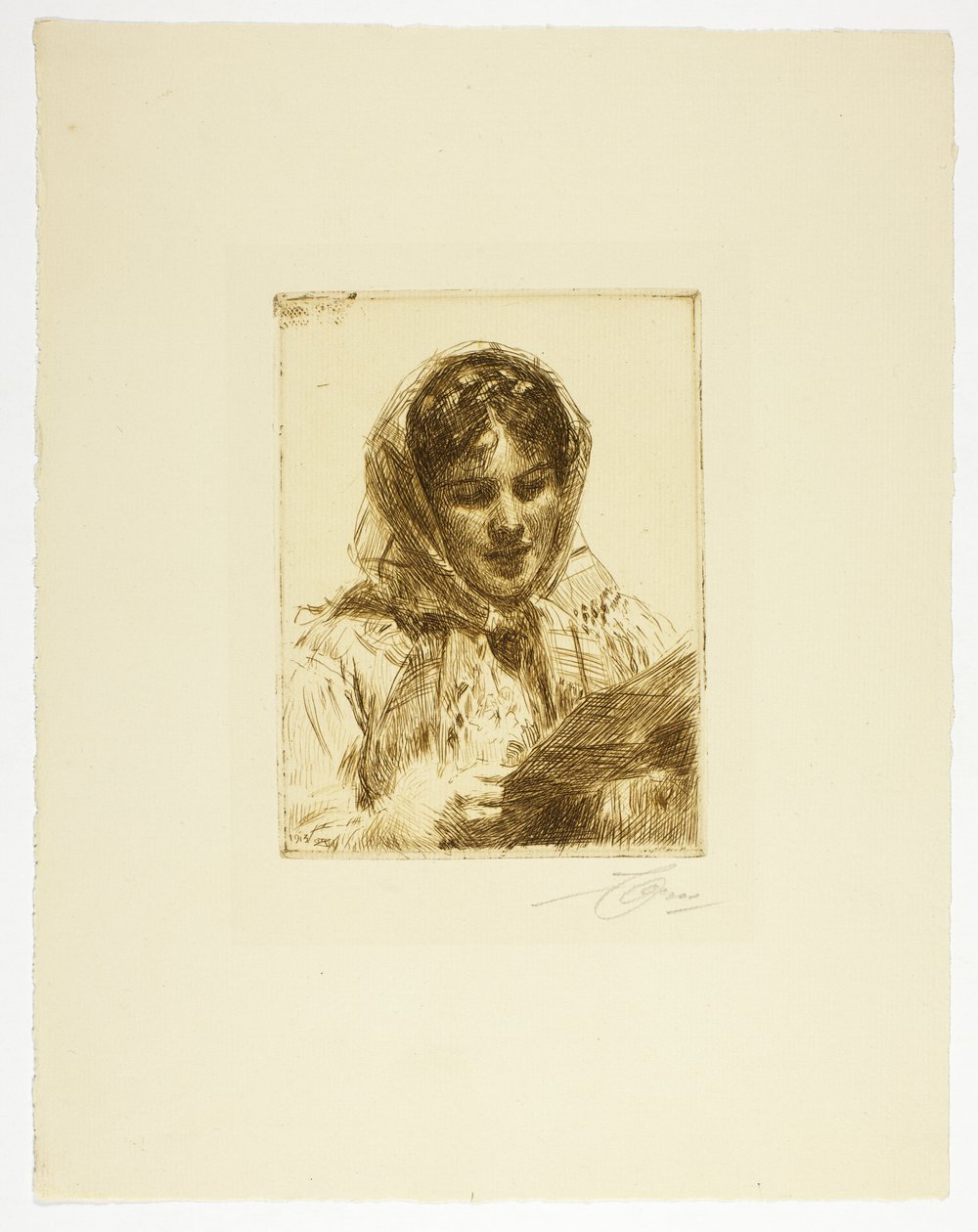 Brevet af Anders Leonard Zorn