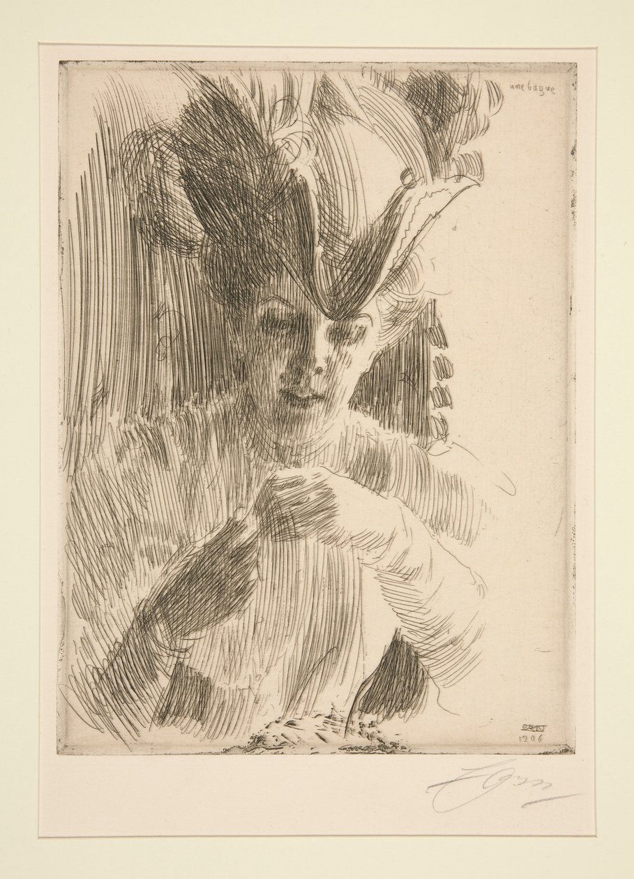 En ring (Mrs. Wentzel Hagelslam) af Anders Leonard Zorn
