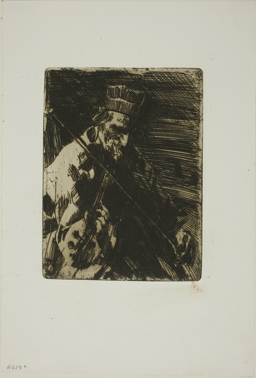 Landsbyens violinist af Anders Leonard Zorn
