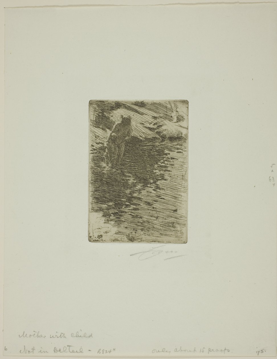Med sit barn af Anders Leonard Zorn