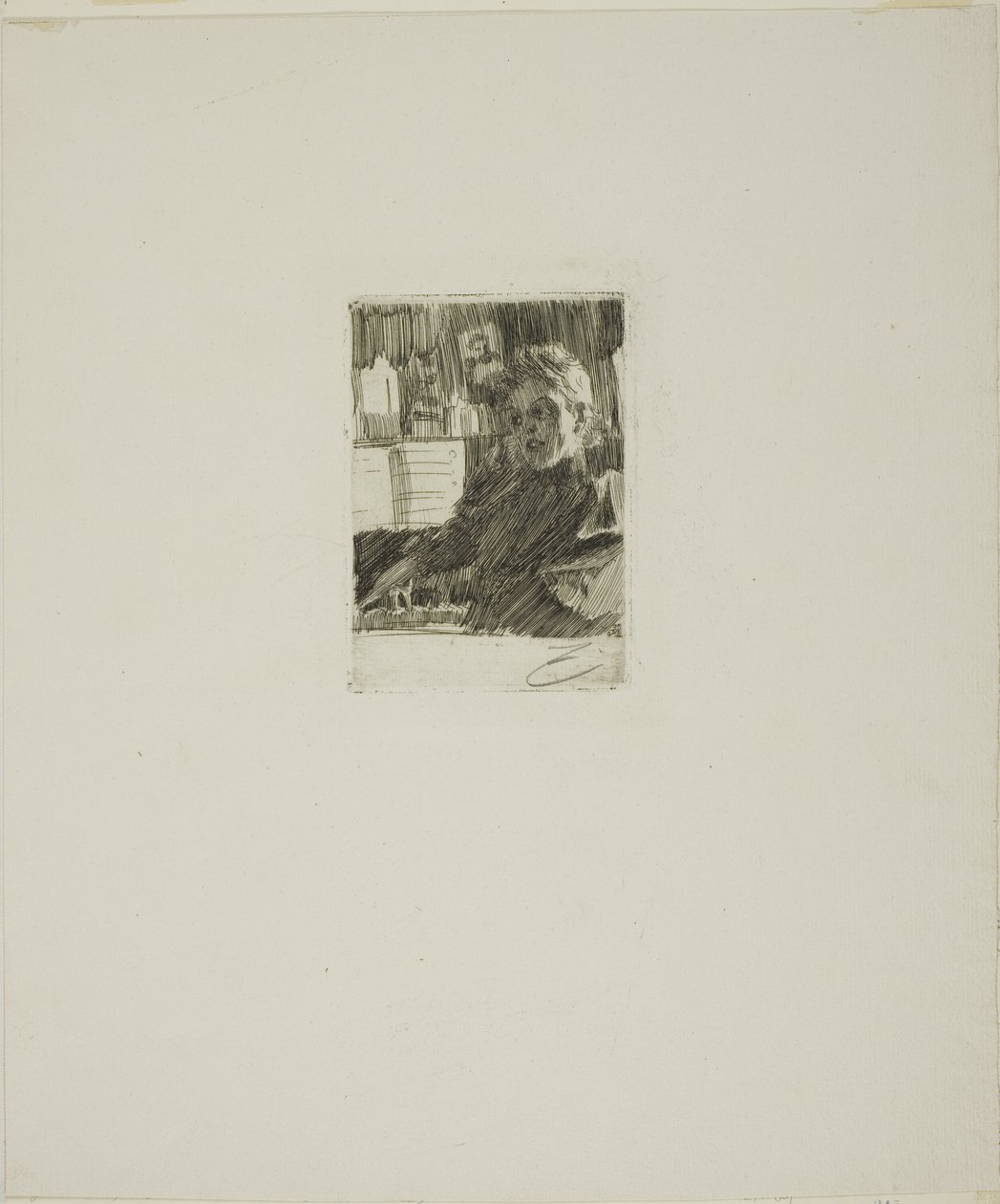 Ung nordmand ved klaveret af Anders Leonard Zorn
