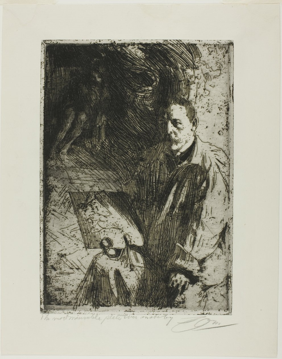 Zorn og hans model af Anders Leonard Zorn