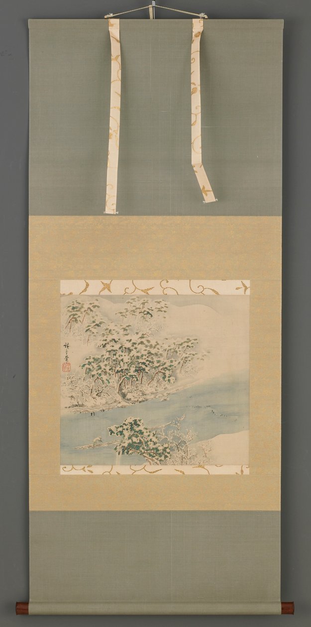 Arashiyama i sne, Edo-periode, 1800-tallet. af Ando Hiroshige
