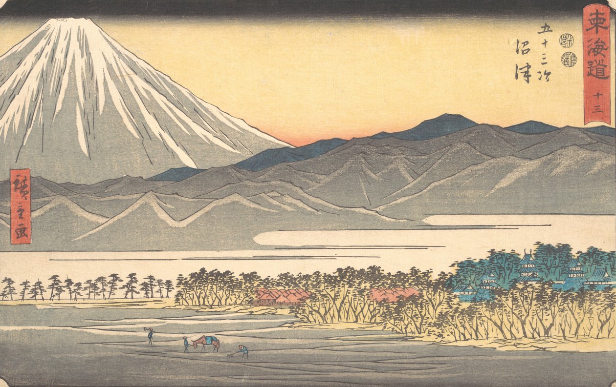 Numazu, ligesom 1840., ca. 1840. af Ando Hiroshige