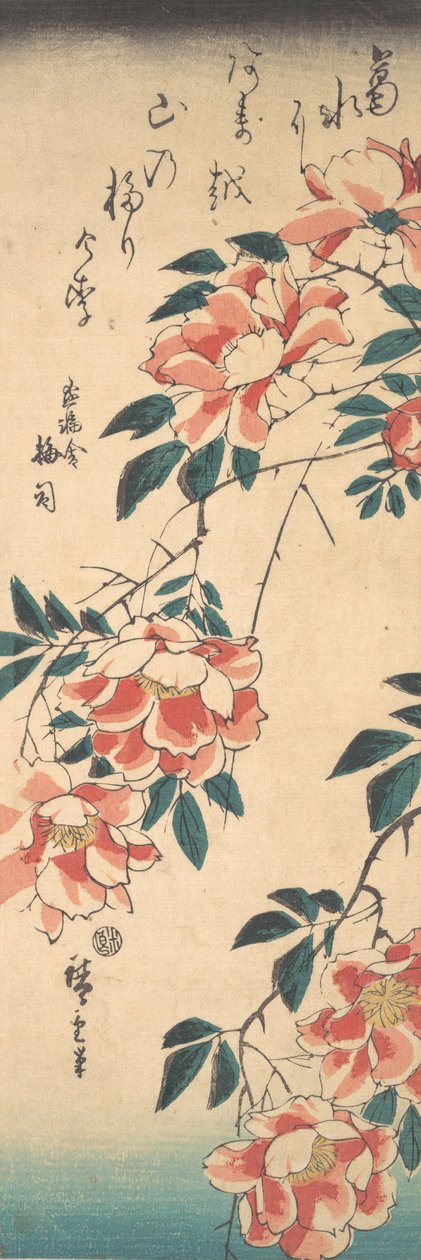 Roser, ca. 1843., ca. 1843. af Ando Hiroshige