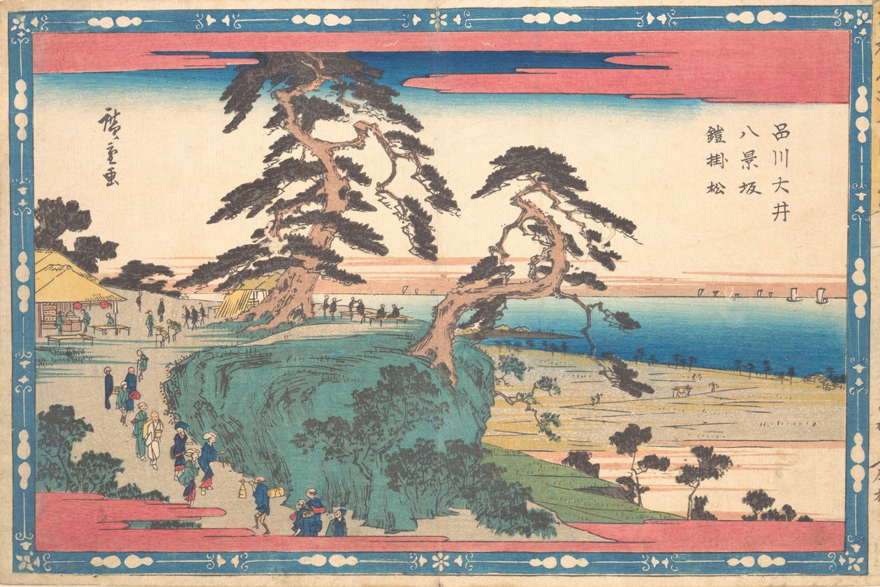 Shinagawa Hakkei Slope. af Ando Hiroshige