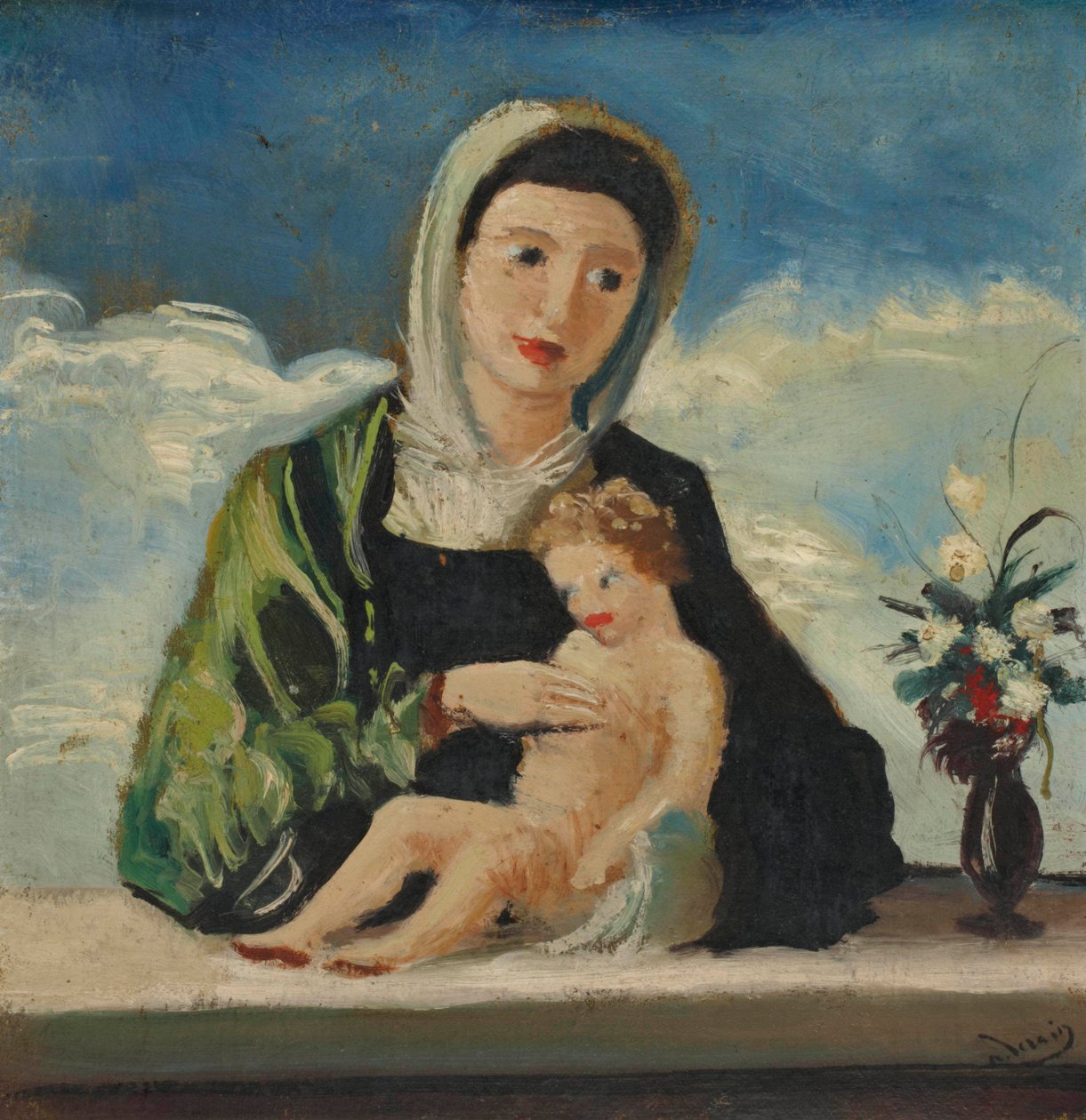 Jomfruen med barnet (efter Bellini) af Andre Derain