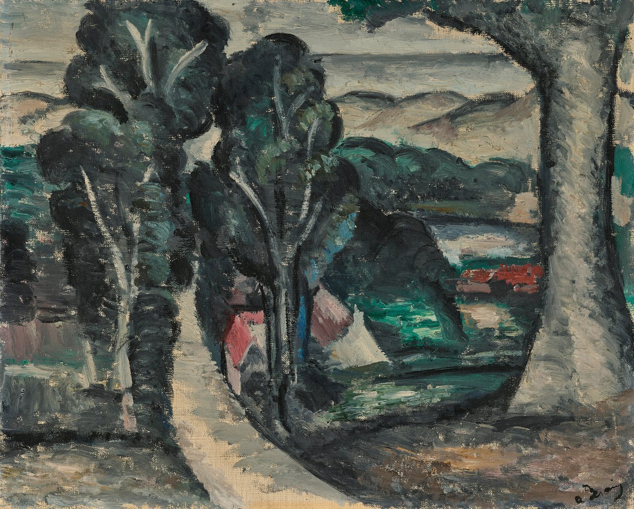 Landskab i Camiers (Pas-de-Calais) af Andre Derain