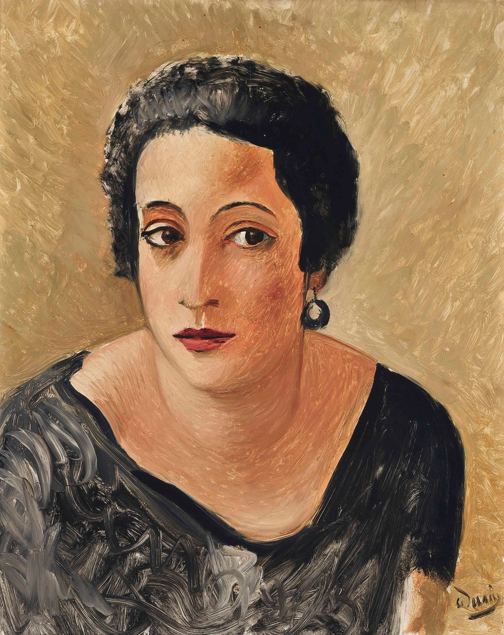 Portræt af Madame Francis Carco af Andre Derain