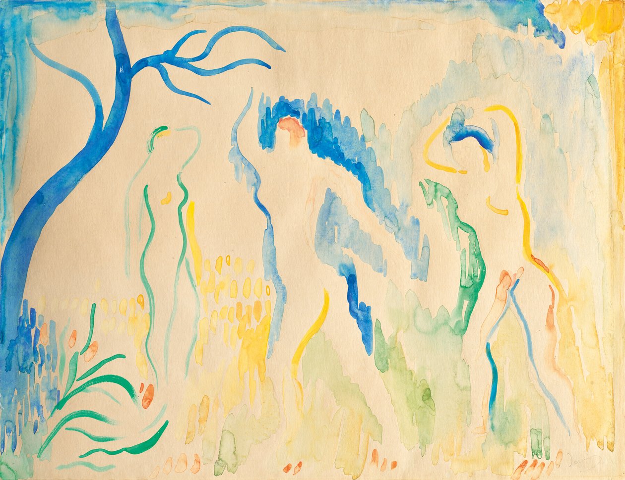 Tre badegæster af Andre Derain