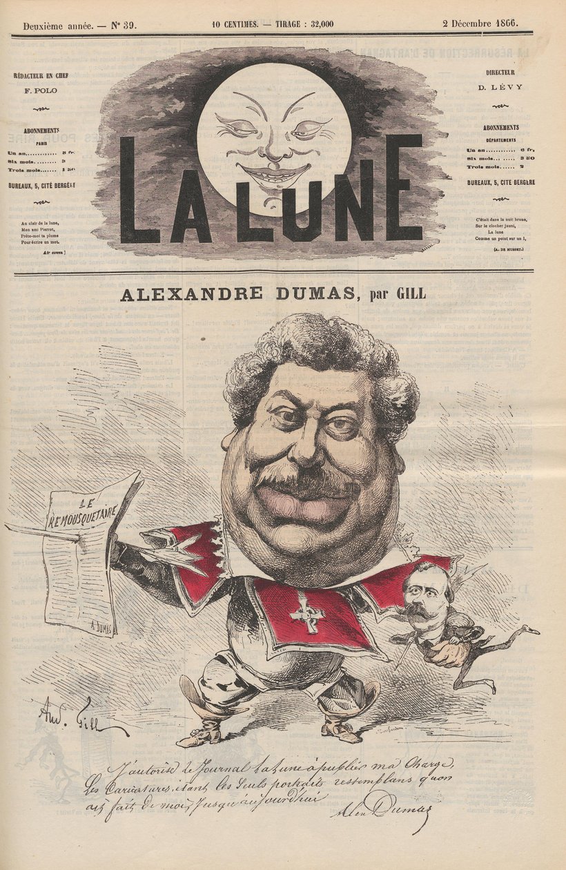 Gill - Dumas Père af Andre Gill
