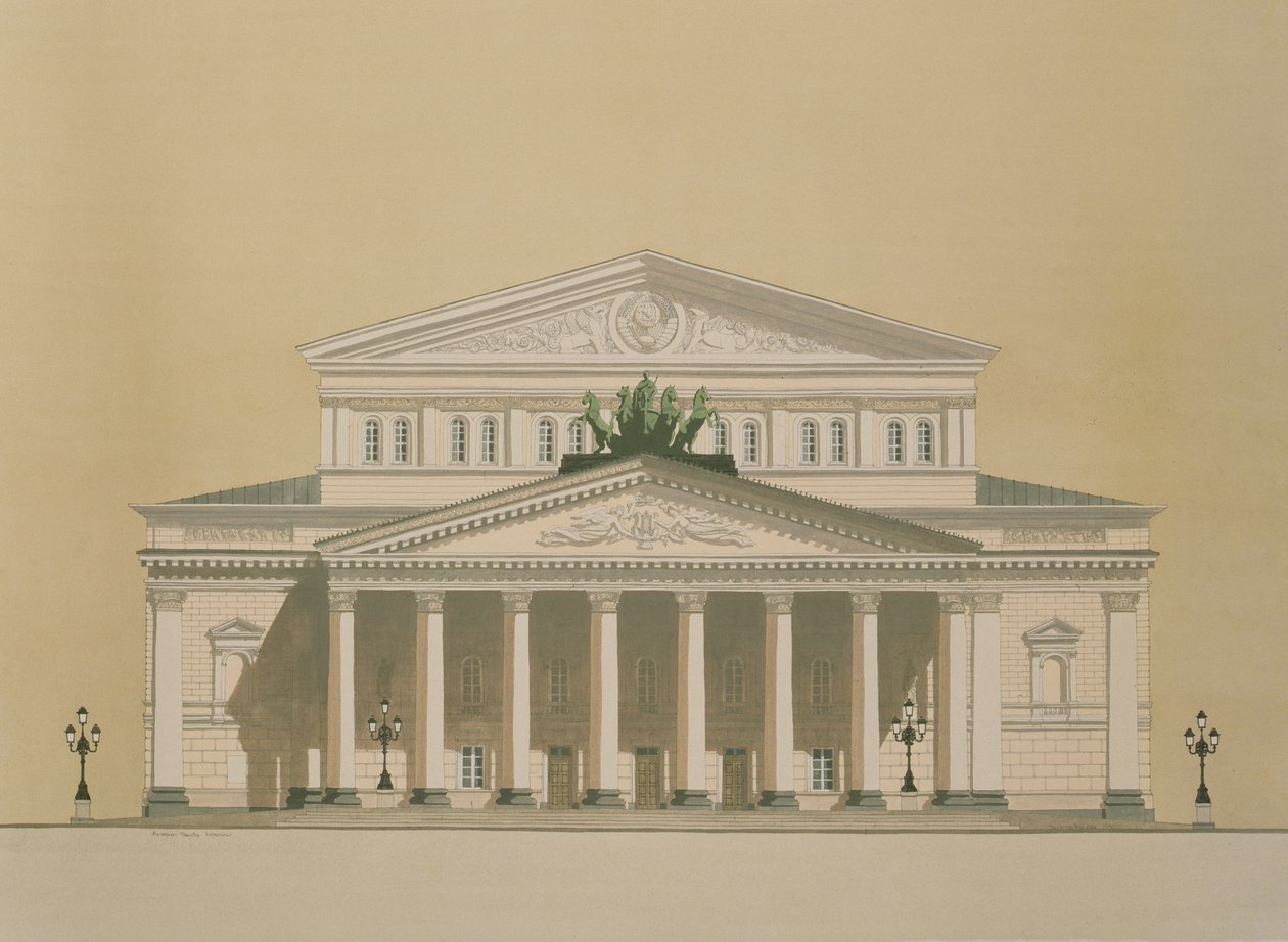 Bolsjoj-teatret, Moskva, Rusland af Andras Kaldor