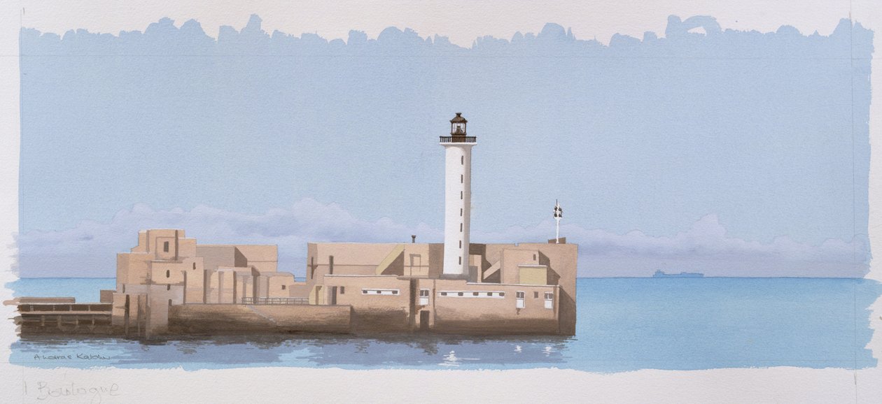 Boulogne fyrtårn, Pas de Calais, Frankrig af Andras Kaldor