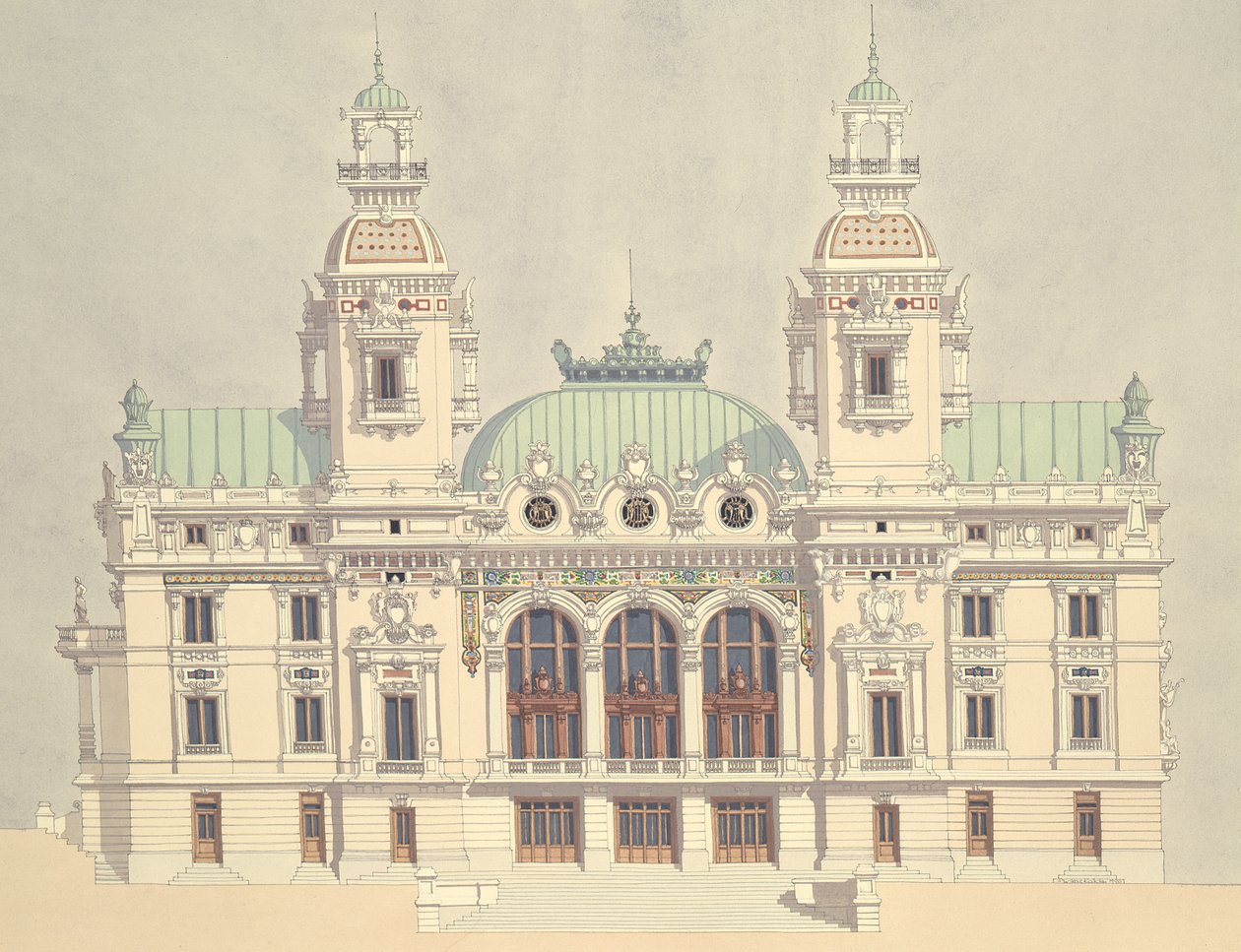 Monte Carlo Opera, Monaco af Andras Kaldor