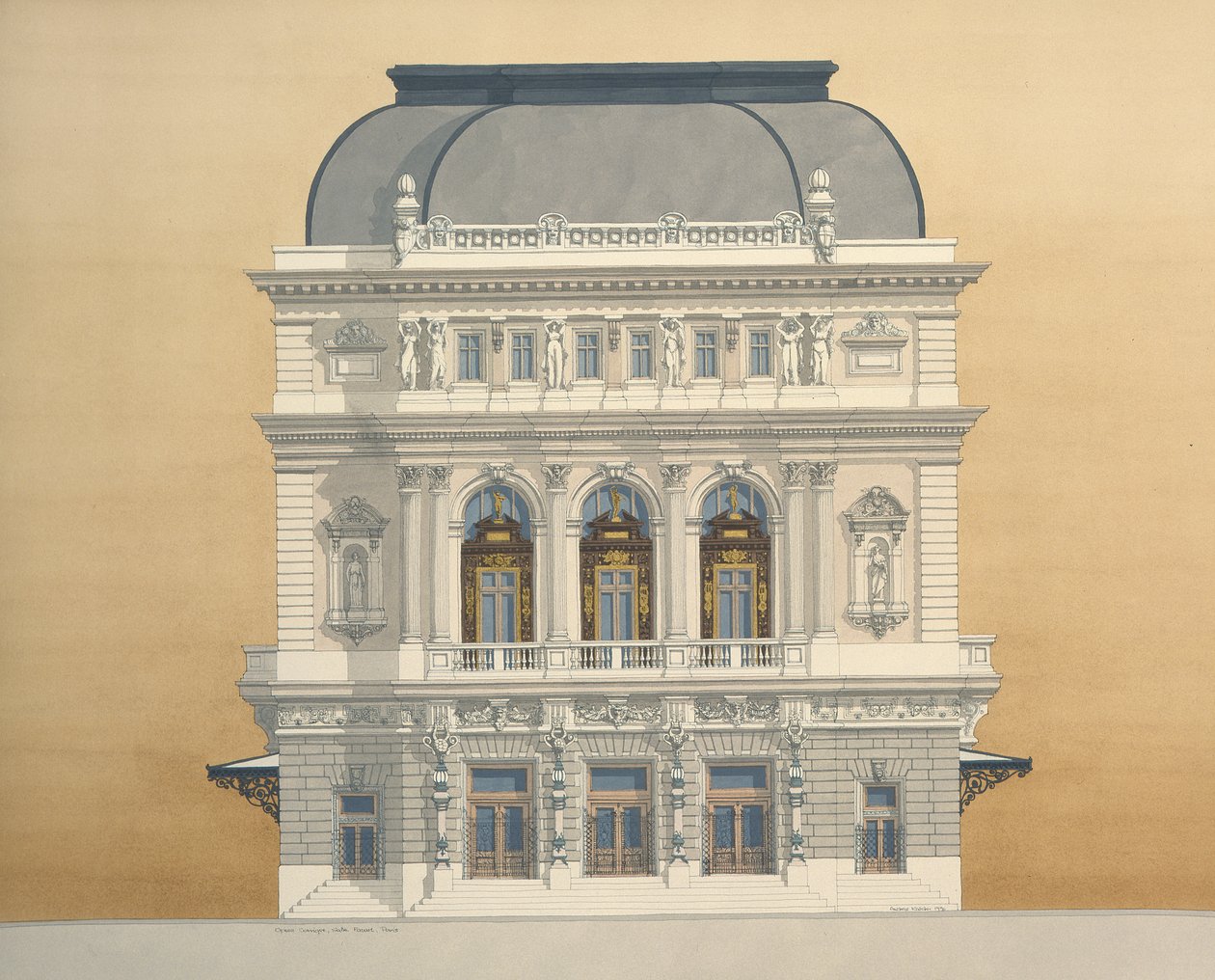 Opera Comique, Salle favart, Paris, Frankrig af Andras Kaldor