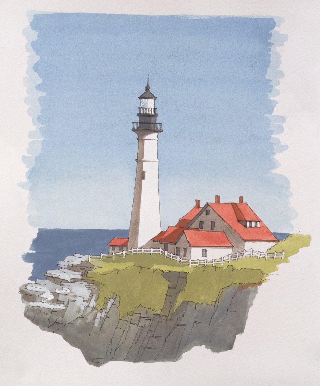 Portland Head fyrtårn, Maine, USA af Andras Kaldor
