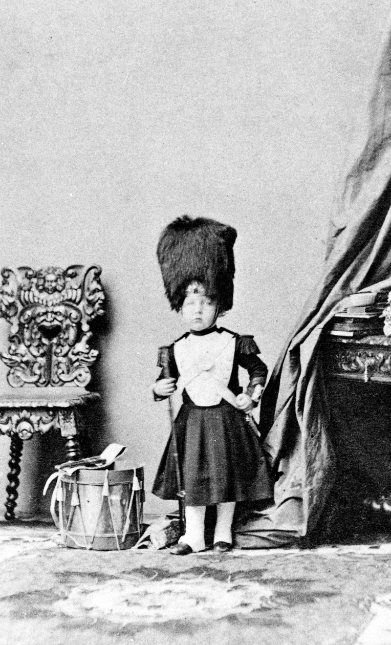 The Prince Imperial i uniform af en trommeslager fra Grenadier Guards, ca. 1860 af Andre Adolphe Eugene Disderi