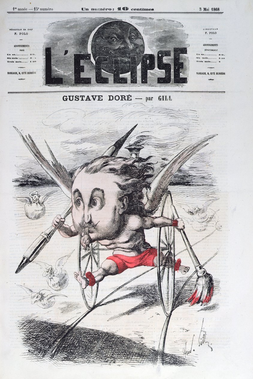 Gustave Dore (1832-83), forsideillustration fra magasinet 