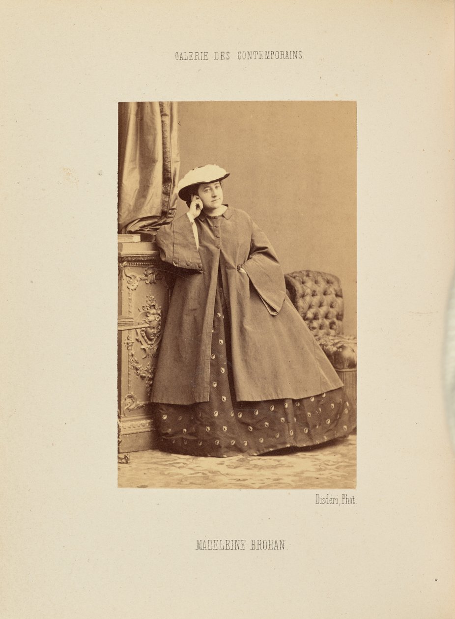 Madeleine Brohan af Andre Adolphe Eugene Disderi