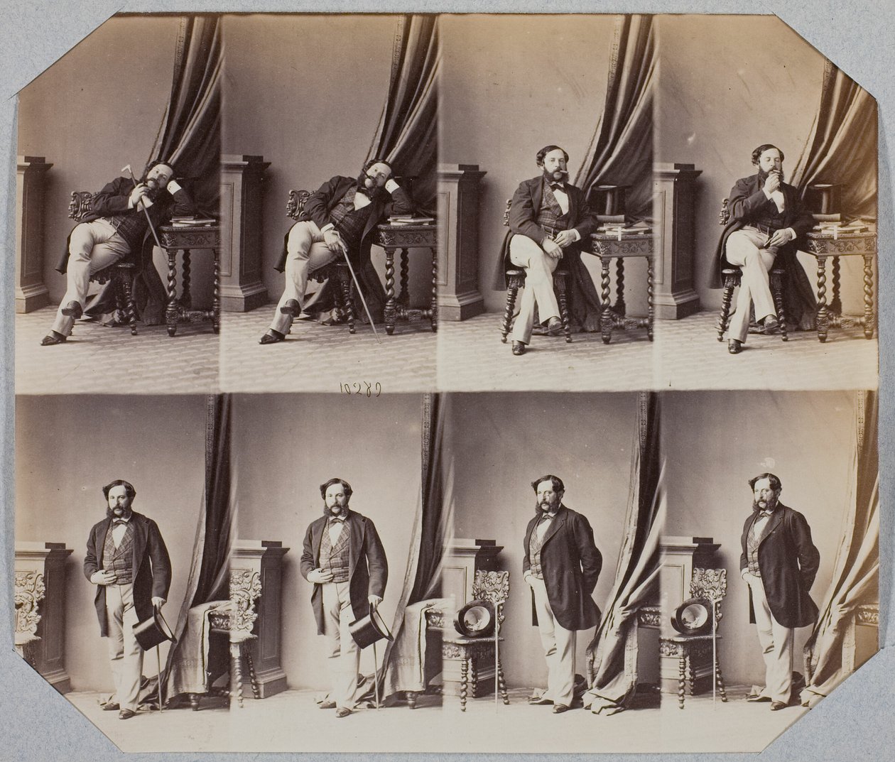 Napoléon Coste af Andre Adolphe Eugene Disderi