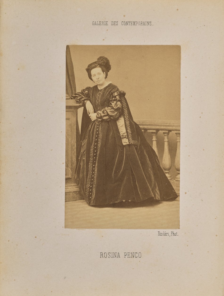 Rosina Penco af Andre Adolphe Eugene Disderi