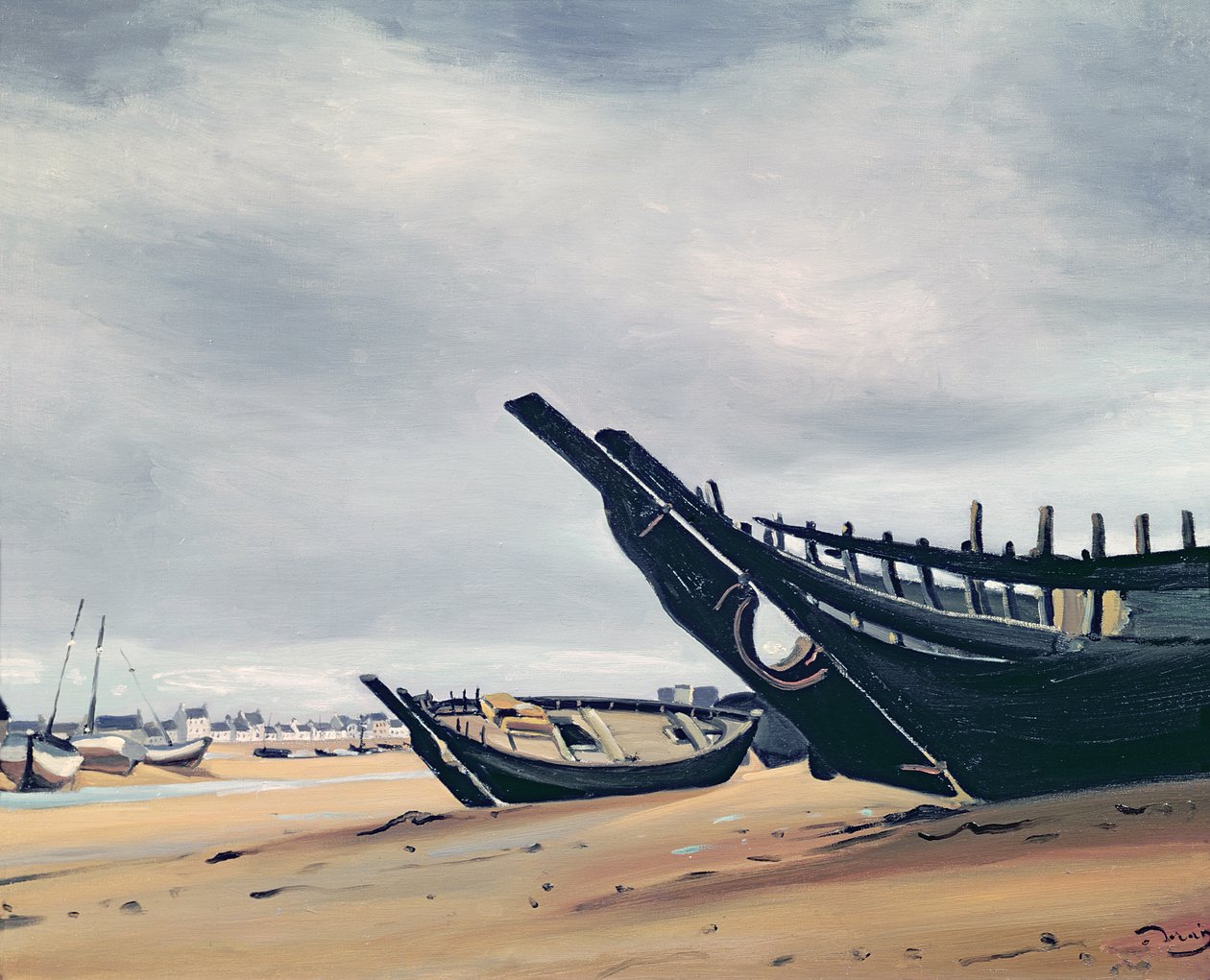 Både på stranden ved Camaret af Andre Derain