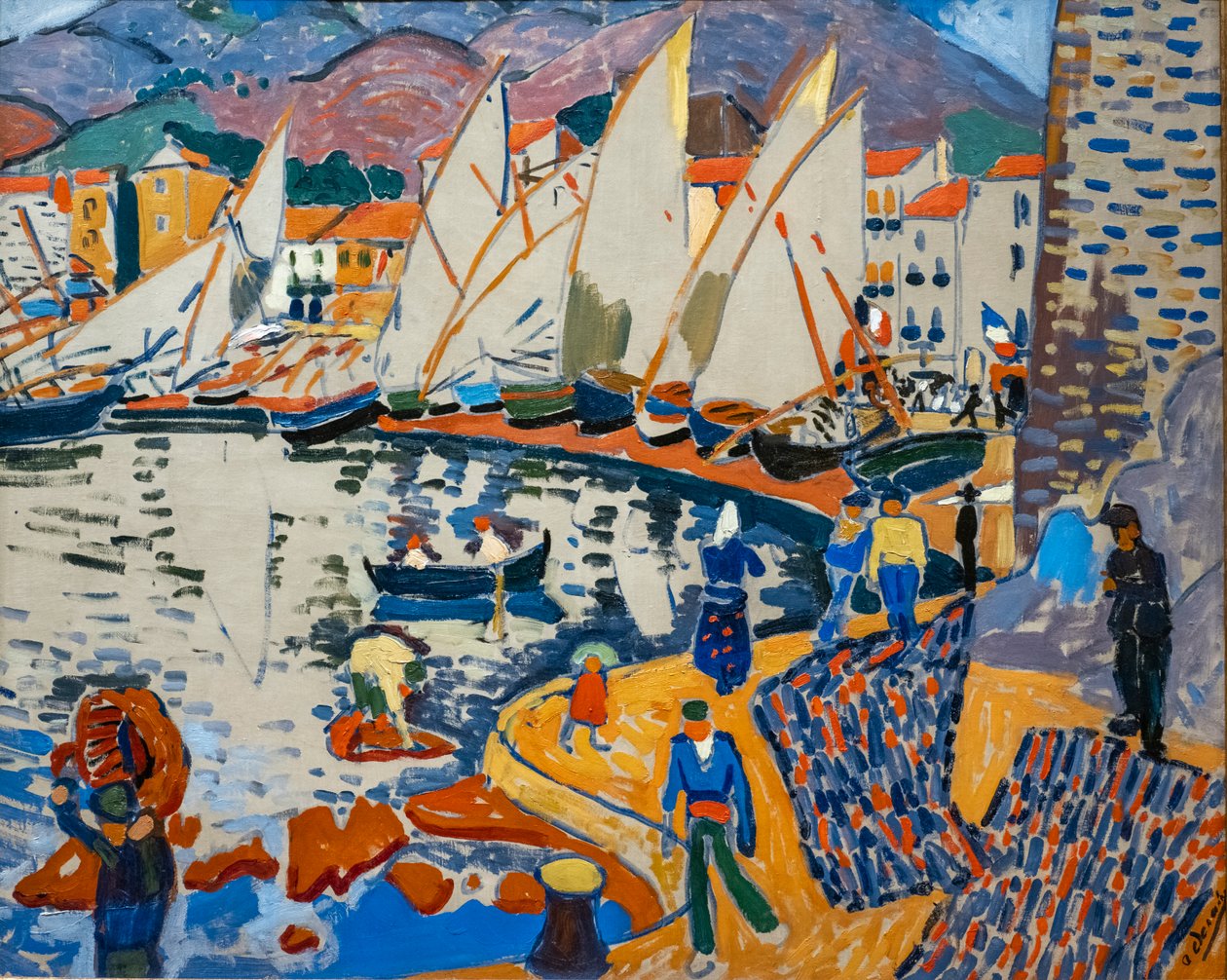 Tørring af sejl af Andre Derain