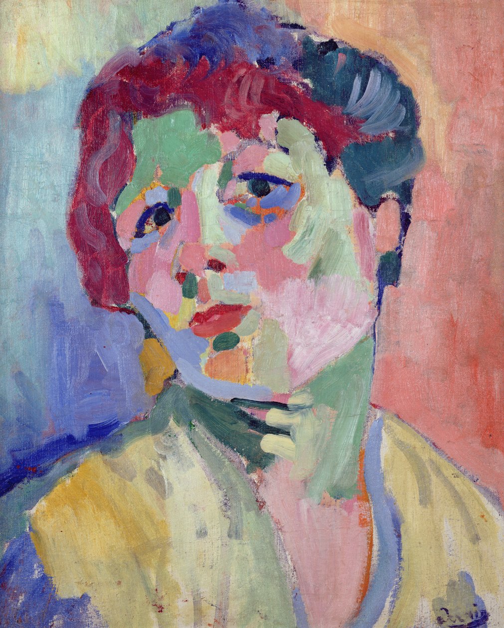 Hovedet af en kvinde af Andre Derain